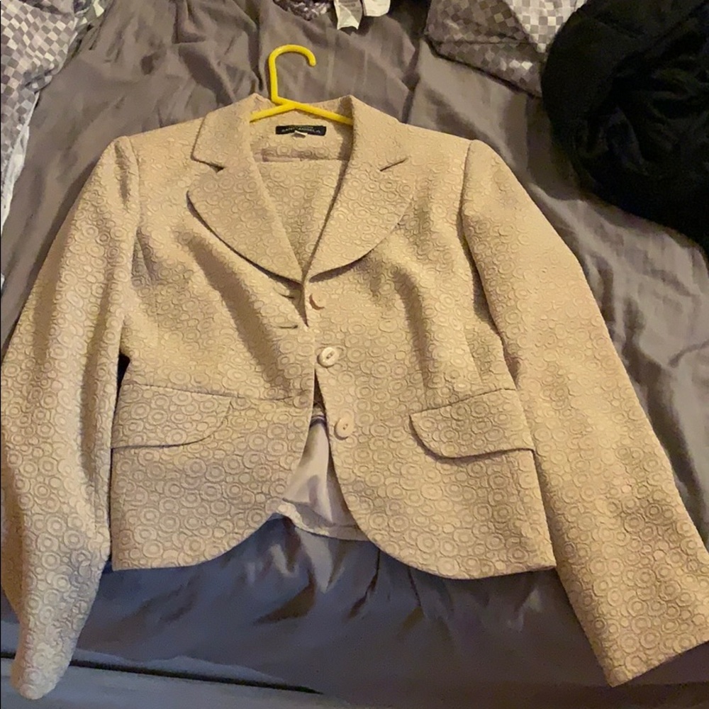 Giorgio Sant’Angelo Cream Skirt Suit